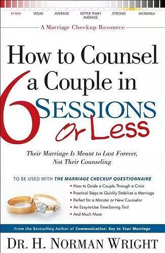 How to Counsel a Couple in 6 Sessions or Less cover