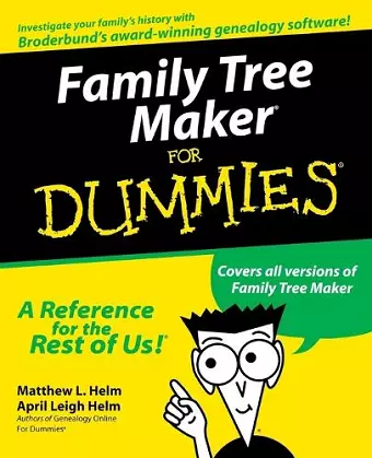 Family Tree Maker For Dummies cover