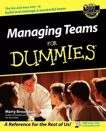 Managing Teams For Dummies cover