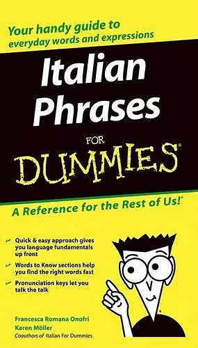 Italian Phrases For Dummies cover