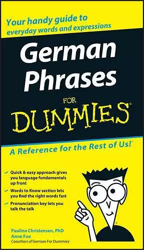 German Phrases For Dummies cover