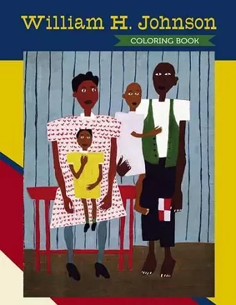 William H Johnson Colouring Book cover