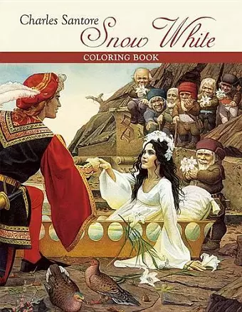 Charles Santore Snow White Coloring Book cover