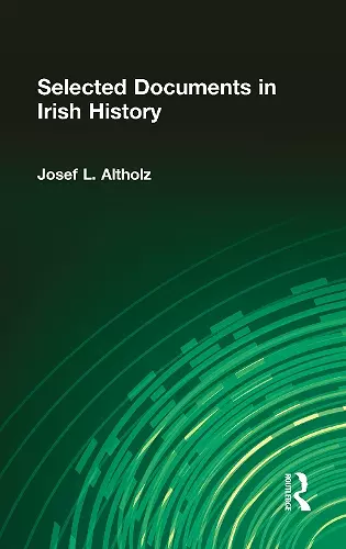 Selected Documents in Irish History cover