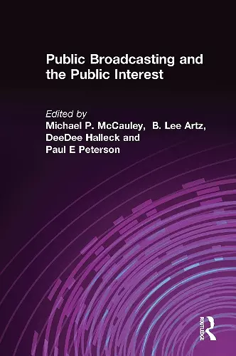 Public Broadcasting and the Public Interest cover