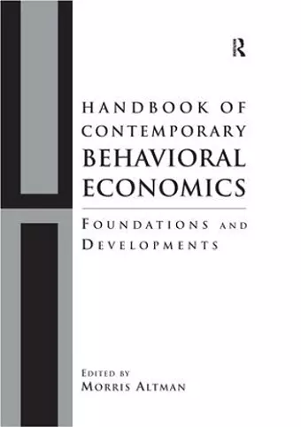 Handbook of Contemporary Behavioral Economics cover