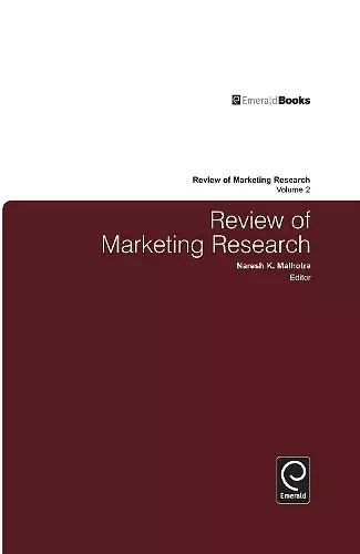 Review of Marketing Research cover