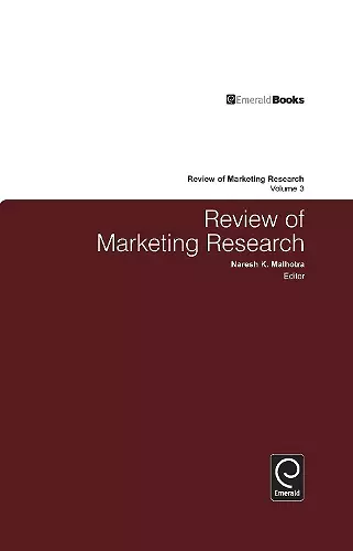 Review of Marketing Research cover