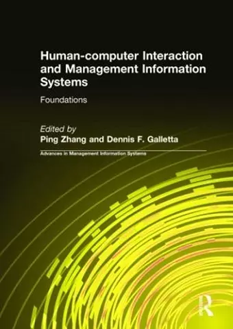 Human-computer Interaction and Management Information Systems: Foundations cover