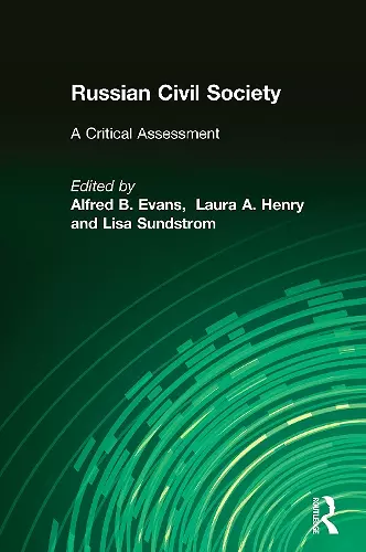 Russian Civil Society: A Critical Assessment cover