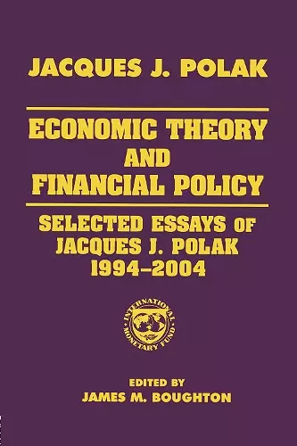 Economic Theory and Financial Policy cover