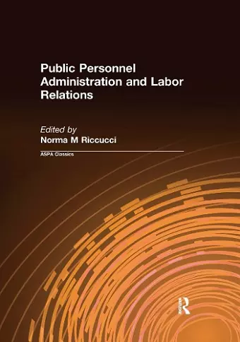 Public Personnel Administration and Labor Relations cover