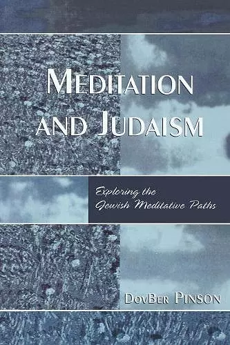 Meditation and Judaism cover