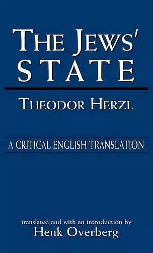 The Jews' State cover