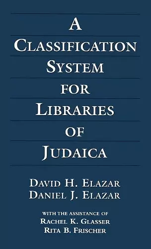 A Classification System for Libraries of Judaica cover