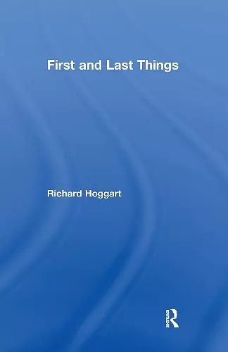 First and Last Things cover