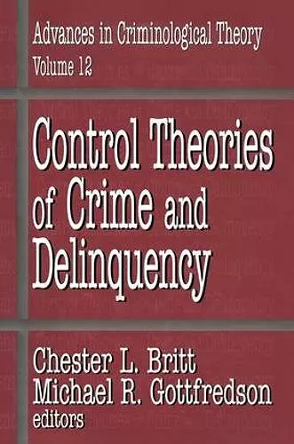 Control Theories of Crime and Delinquency cover