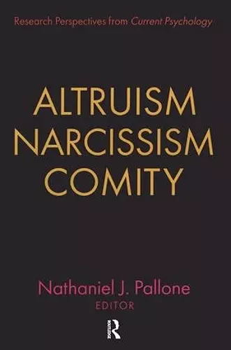 Altruism, Narcissism, Comity cover