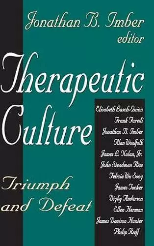 Therapeutic Culture cover