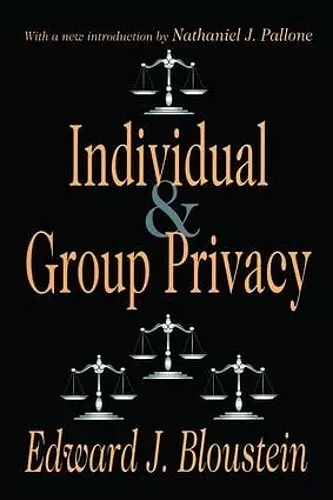 Individual and Group Privacy cover