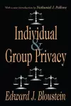 Individual and Group Privacy cover