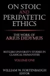 On Stoic and Peripatetic Ethics cover