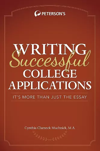 Writing Successful College Applications cover
