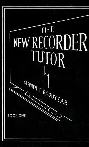 The New Recorder Tutor, Book I cover