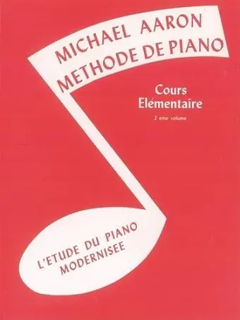 Méthode de piano Livre 2 Cours élémentaire cover