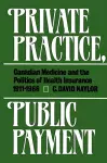 Private Practice, Public Payment cover