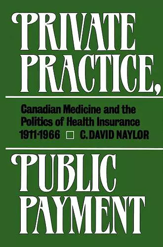 Private Practice, Public Payment cover