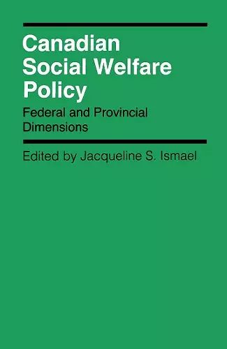 Canadian Social Welfare Policy cover