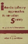 Interdisciplinary Approaches to Canadian Society cover