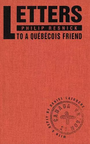 Letters to a Québécois Friend cover