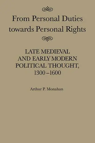 From Personal Duties Towards Personal Rights cover