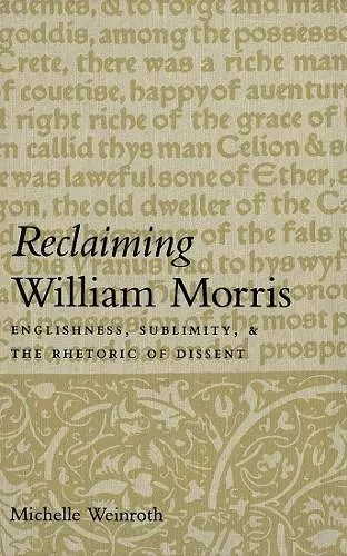 Reclaiming William Morris cover