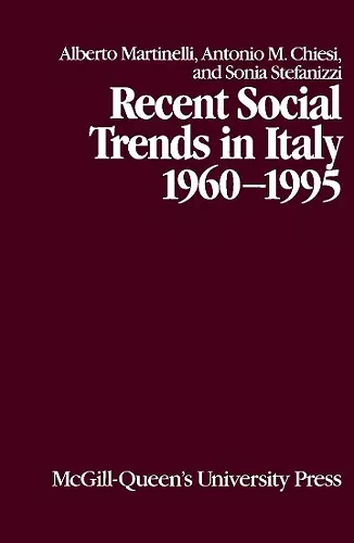 Recent Social Trends in Italy, 1960-1995 cover