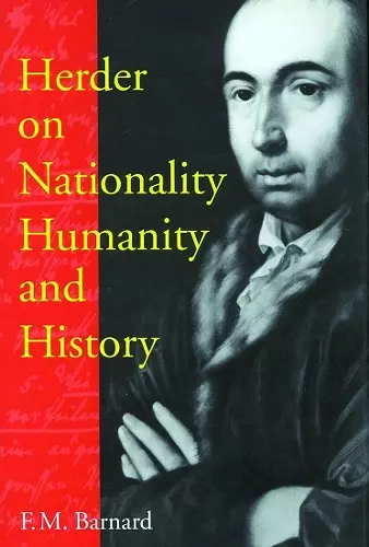 Herder on Nationality, Humanity, and History cover