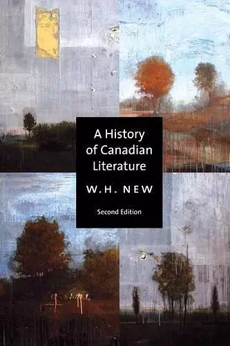 A History of Canadian Literature cover