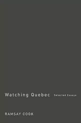 Watching Quebec cover