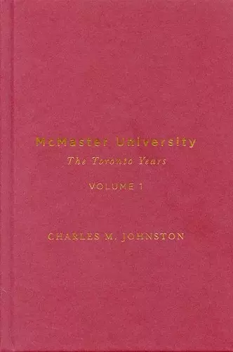 McMaster University, Volume 1 cover