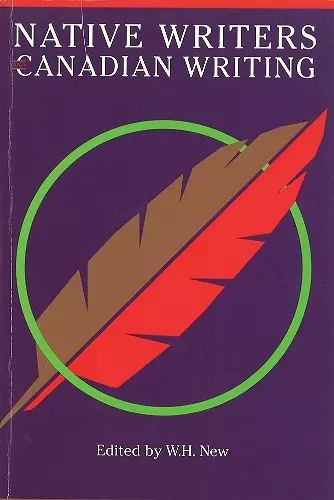 Native Writers and Canadian Writing cover