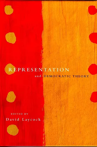 Representation and Democratic Theory cover