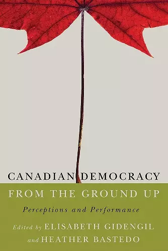 Canadian Democracy from the Ground Up cover