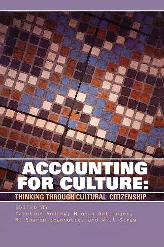 Accounting for Culture cover