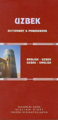 Uzbek-English/English-Uzbek Dictionary and Phrasebook: Romanized cover