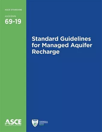 Standard Guidelines for Managed Aquifer Recharge cover