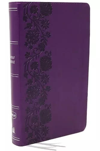 NKJV, End-of-Verse Reference Bible, Personal Size Large Print, Leathersoft, Purple, Red Letter, Comfort Print cover