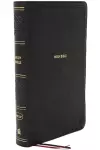 NKJV, End-of-Verse Reference Bible, Personal Size Large Print, Leathersoft, Black, Red Letter, Comfort Print cover