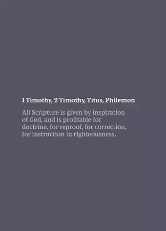 NKJV Bible Journal - 1-2 Timothy, Titus, Philemon, Paperback, Comfort Print cover